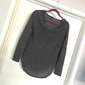 Beautiful, soft, grey cashmere sweater